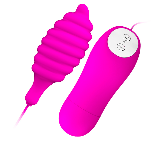 Trứng rung Prettylove Pleasure Shell xoắn ốc silicone 12 chế độ